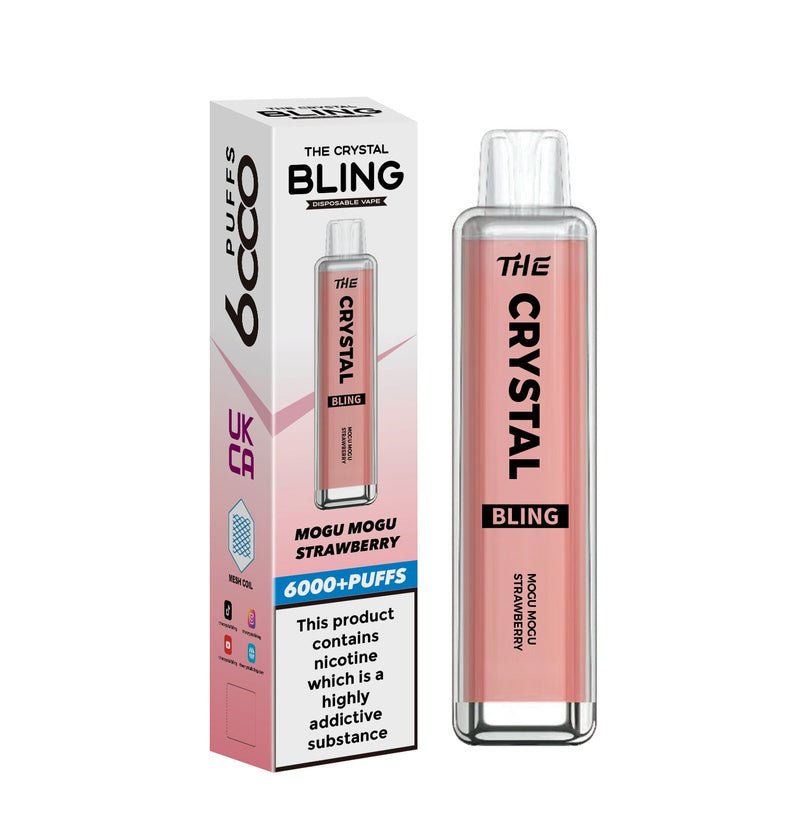 Buy The Crystal Bling 6000 Prefilled Pod Vape - Box of 10 - Bulk Vape Wholesale