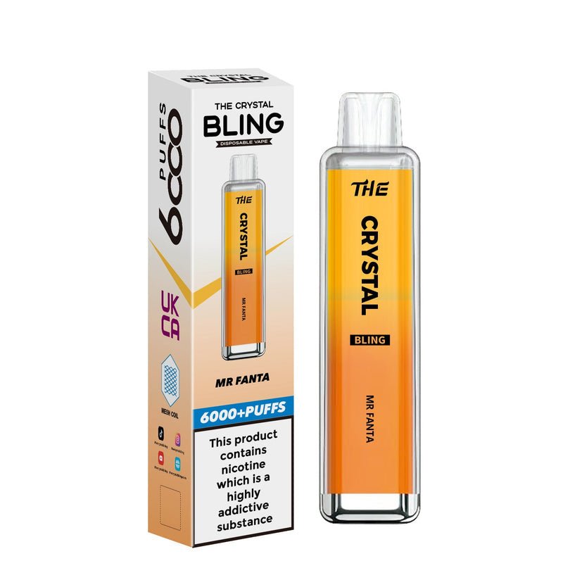 Buy The Crystal Bling 6000 Prefilled Pod Vape - Box of 10 - Bulk Vape Wholesale
