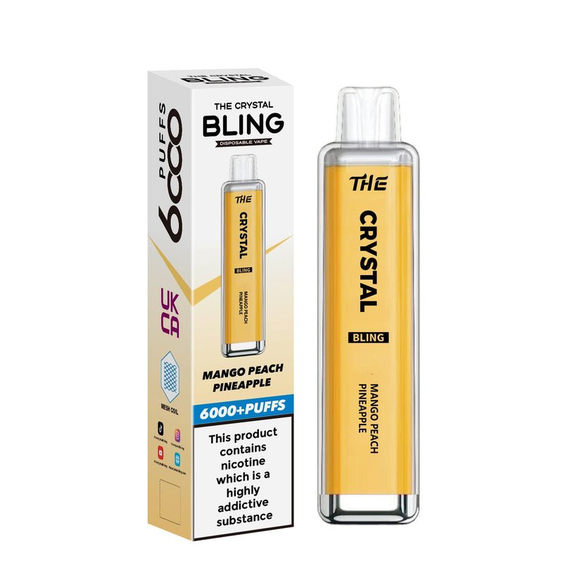 Buy The Crystal Bling 6000 Prefilled Pod Vape - Box of 10 - Bulk Vape Wholesale