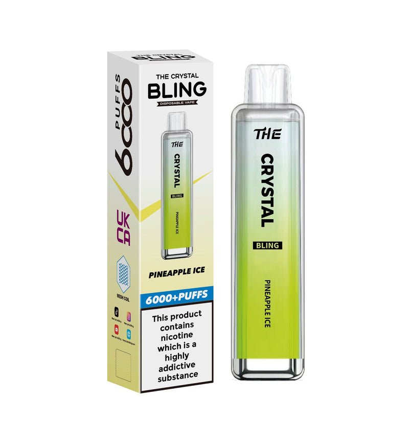 Buy The Crystal Bling 6000 Prefilled Pod Vape - Box of 10 - Bulk Vape Wholesale