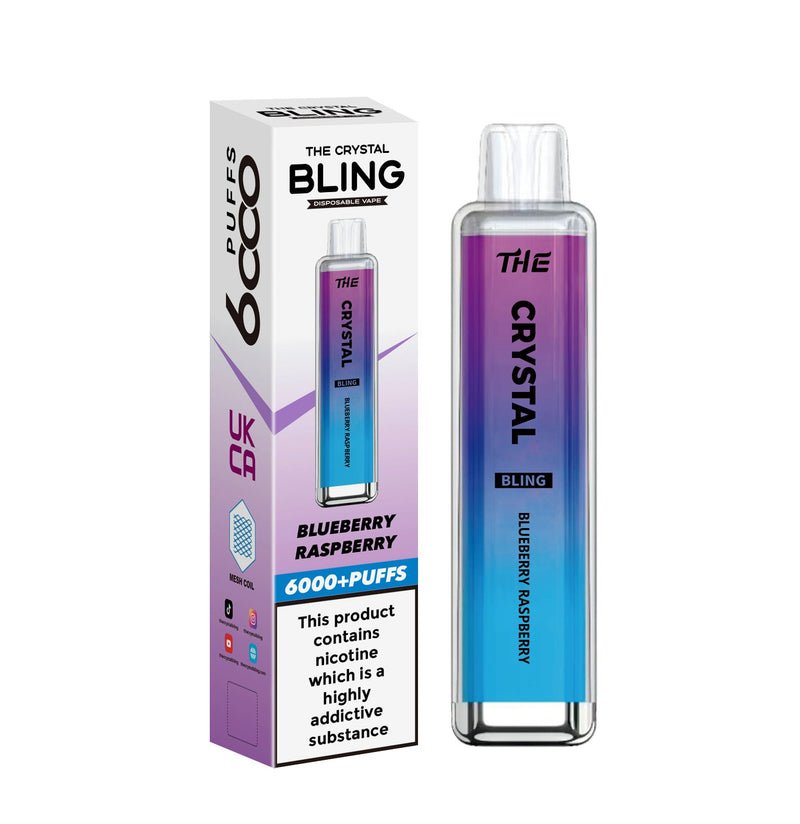 Buy The Crystal Bling 6000 Prefilled Pod Vape - Box of 10 - Bulk Vape Wholesale