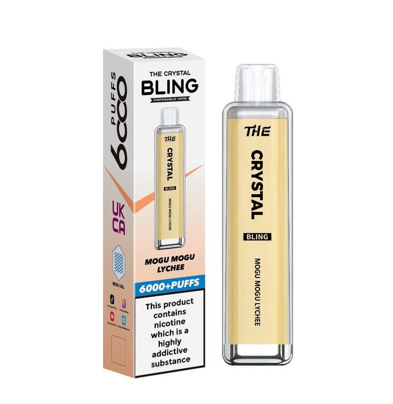 Buy The Crystal Bling 6000 Prefilled Pod Vape - Box of 10 - Bulk Vape Wholesale