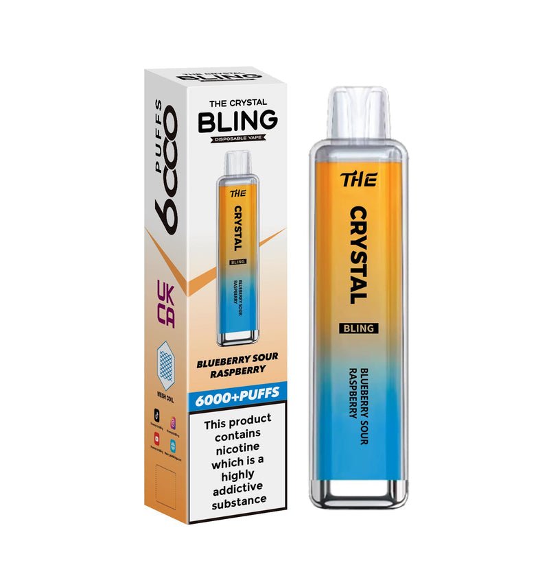 Buy The Crystal Bling 6000 Prefilled Pod Vape - Box of 10 - Bulk Vape Wholesale