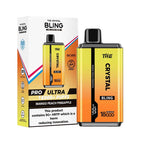 The Crystal Bling Pro Ultra Twist 18k Prefilled Pod Vape Box of 10 Mango Peach Pineapple