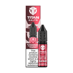 Titan Nic Salts 10ml E - liquids Pack of 10 Strawberry Raspberry Cherry