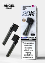 Vapes Bars Angel 20000 Vape Pods Pack of 10 White Edition