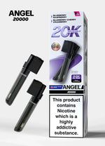 Vapes Bars Angel 20000 Vape Pods Pack of 10 Violet Edition