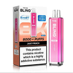 Crystal Bling Max 8000 Prefilled Pod Kit Box of 5 Juicy Peach