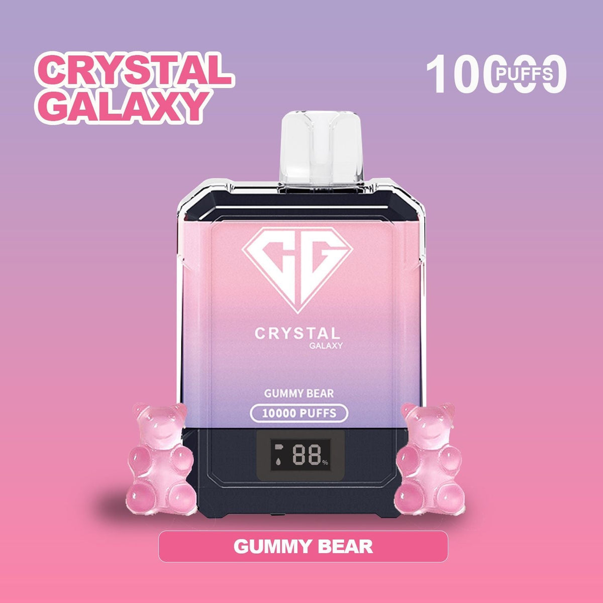 Crystal Galaxy 10000 Puffs Disposable Vape Box of 10 - Bulk Vape Wholesale