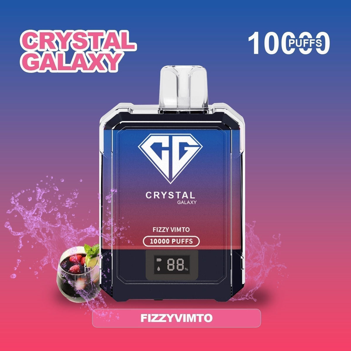 Crystal Galaxy 10000 Puffs Disposable Vape Box of 10 - Bulk Vape Wholesale