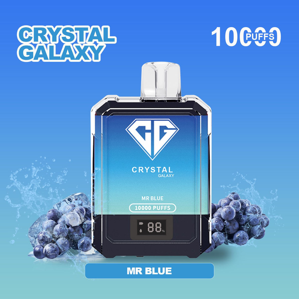 Crystal Galaxy 10000 Puffs Disposable Vape Box of 10 - Bulk Vape Wholesale