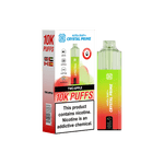 Crystal Prime Aura Bar 10000 Puffs Prefilled Pod Vape Kit Box of 5 Two Apple
