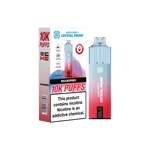 Crystal Prime Aura Bar 10000 Puffs Prefilled Pod Vape Kit Box of 5 Red Berries