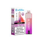 Crystal Prime Aura Bar 10000 Puffs Prefilled Pod Vape Kit Box of 5 Plum Cherry