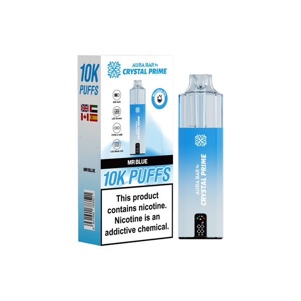 Crystal Prime Aura Bar 10000 Prefilled Pod Kit Box of 5 | Bulk Vape Wholesale Crystal Prime Aura Bar 10000 Prefilled Pod Kit Box of 5 | Bulk Vape Wholesale