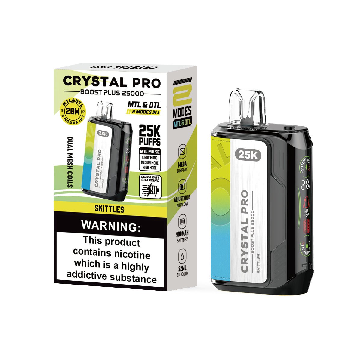 Buy Crystal Pro Boost Plus 25k Disposable Vape Box of 5 - Bulk Vape Wholesale