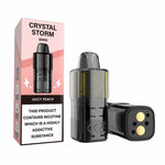 Crystal Storm Bar 12k Prefilled Refill Pods Pack of 5 Juicy Peach