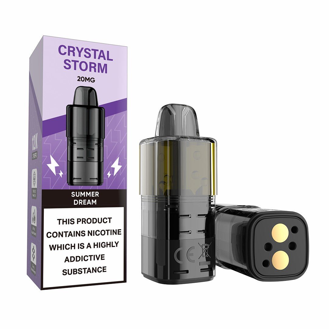 Crystal Storm Bar 12k Prefilled Refill Pods Pack of 5 Summer Dream