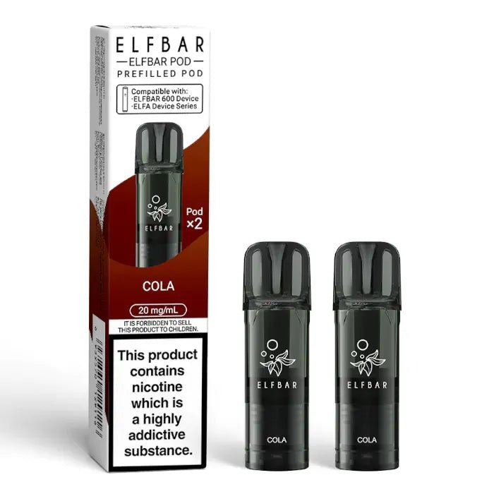 Elf Bar 600 Prefilled Replacement Pods Pack of 10 Cola