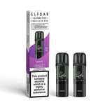 Elf Bar 600 Prefilled Replacement Pods Pack of 10 Grape