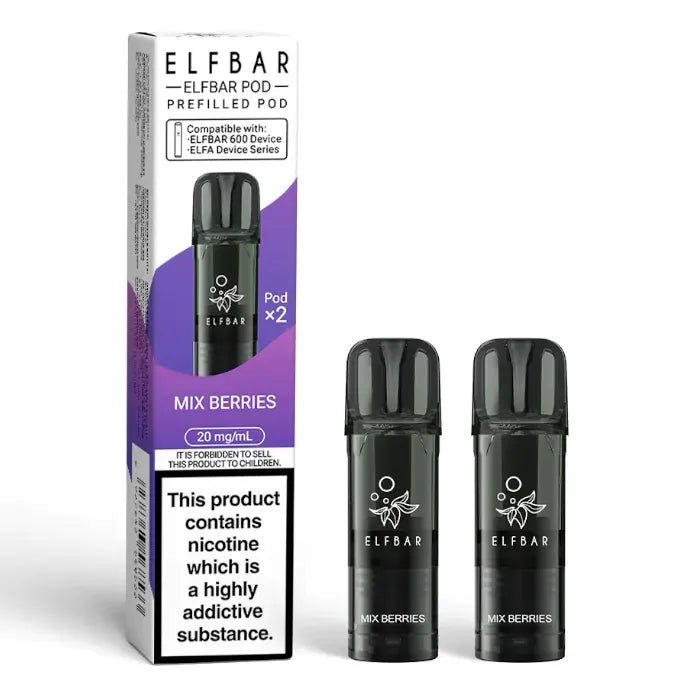 Elf Bar 600 Prefilled Replacement Pods Pack of 10 Mix Berries