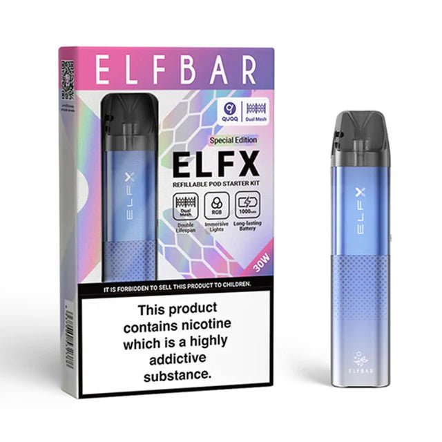 Elf Bar Elfx Refillable Pod Vape Kit Blue