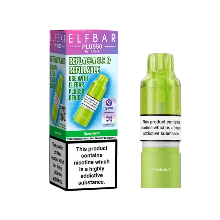 Elf Bar Plus 50 Refill Pods (Box of 5) Spearmint