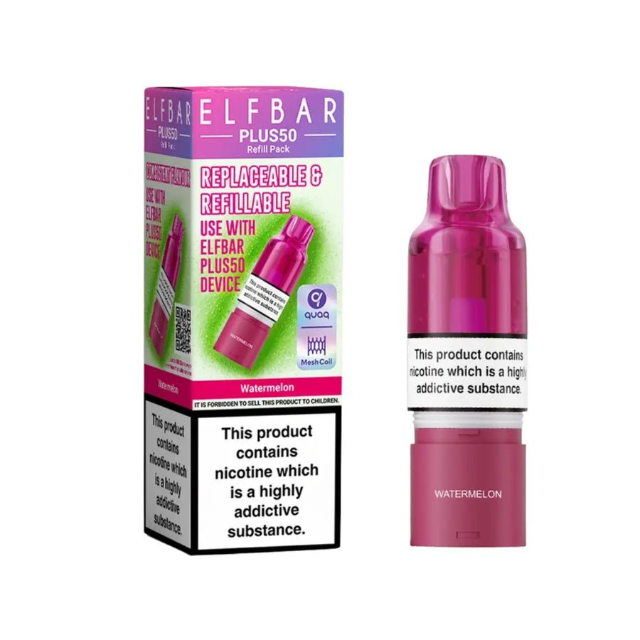 Elf Bar Plus 50 Refill Pods (Box of 5) Watermelon