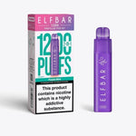 Elfbar 1200 Puffs 2 in 1 Prefilled Pod Kit Pack of 5 Purple Mint