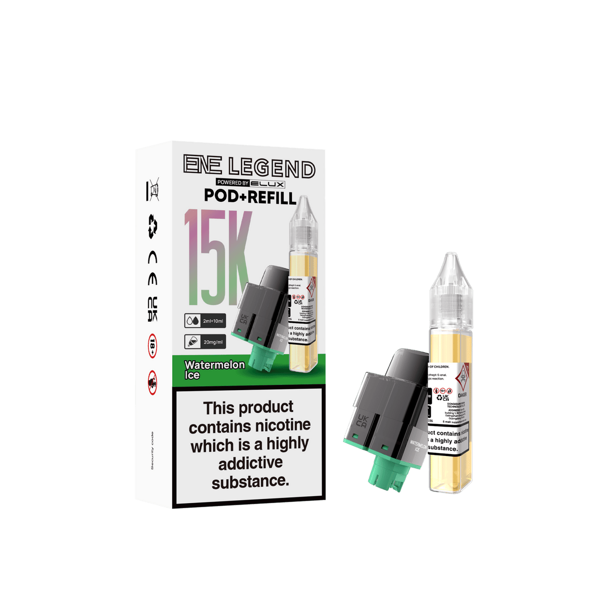 Elux ENE Legend 15k Replacement Pods Pack of 5 Watermelon Ice