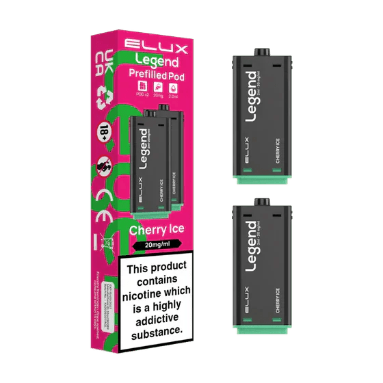 Elux Legend 1500 Replacement Pods Pack of 2 Cherry Ice