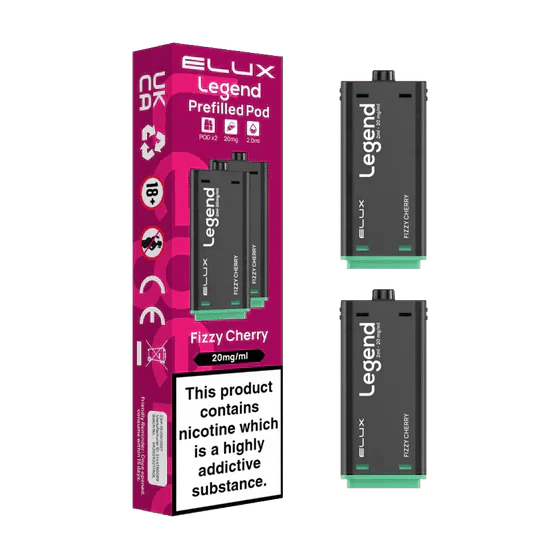Elux Legend 1500 Replacement Pods Pack of 2 Fizzy Cherry