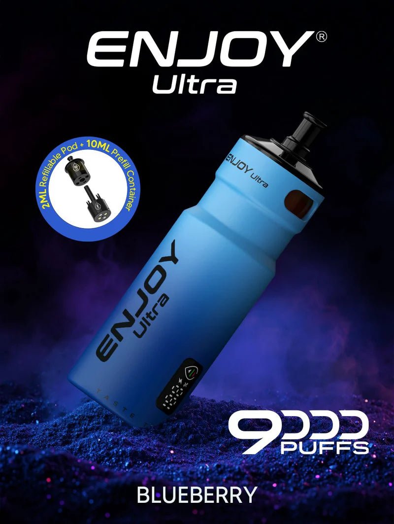 Enjoy Ultra 9000 Prefilled Vape Kit Box of 5 Blueberry