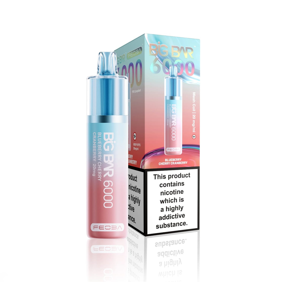 Feoba Big Bar 6000 Puffs Disposable Vape (Box of 5) - Bulk Vape Wholesale