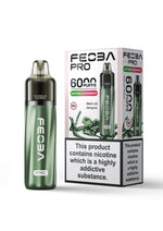 Feoba Pro 6000+ Prefilled Pod Vape Box of 5 Watermeon Raspberry