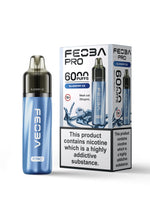 Feoba Pro 6000+ Prefilled Pod Vape Box of 5 Blueberry Ice