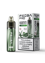 Feoba Pro 6000+ Prefilled Pod Vape Box of 5 Watermelon On Ice