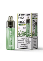 Feoba Pro 6000+ Prefilled Pod Vape Box of 5 Lemon Lime