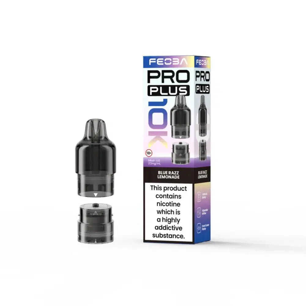 Feoba Pro Plus 10k Replacement Pods Pack of 5 Blue Razz Lemonade