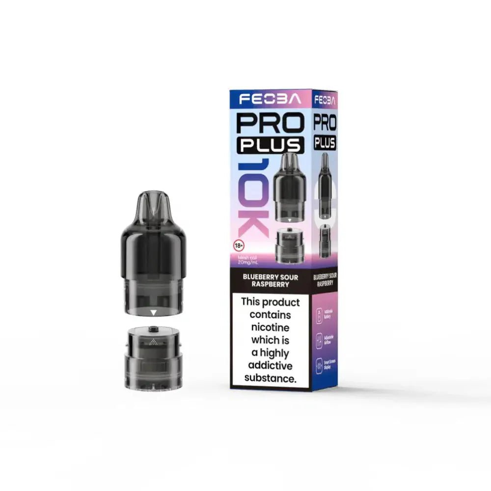Feoba Pro Plus 10k Replacement Pods Pack of 5 Blueberry Sour Raspberry