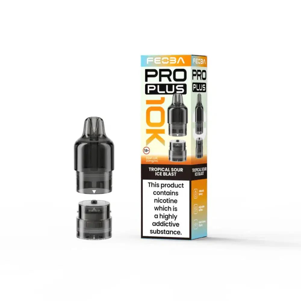Feoba Pro Plus 10k Replacement Pods Pack of 5 Tropical Sour Ice Blast
