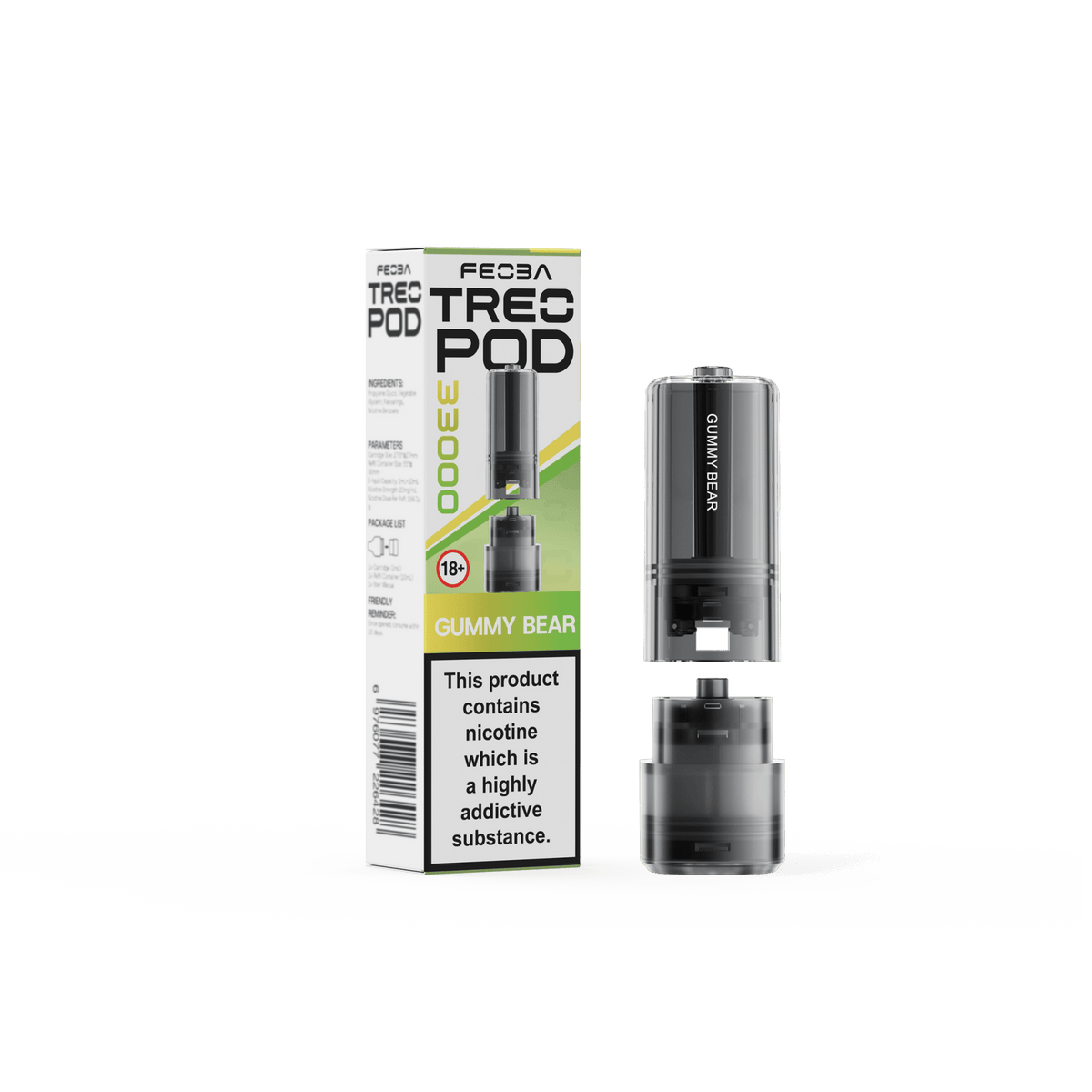 Feoba Treo 33k Replacement Pods Box of 5 Gummy Bear