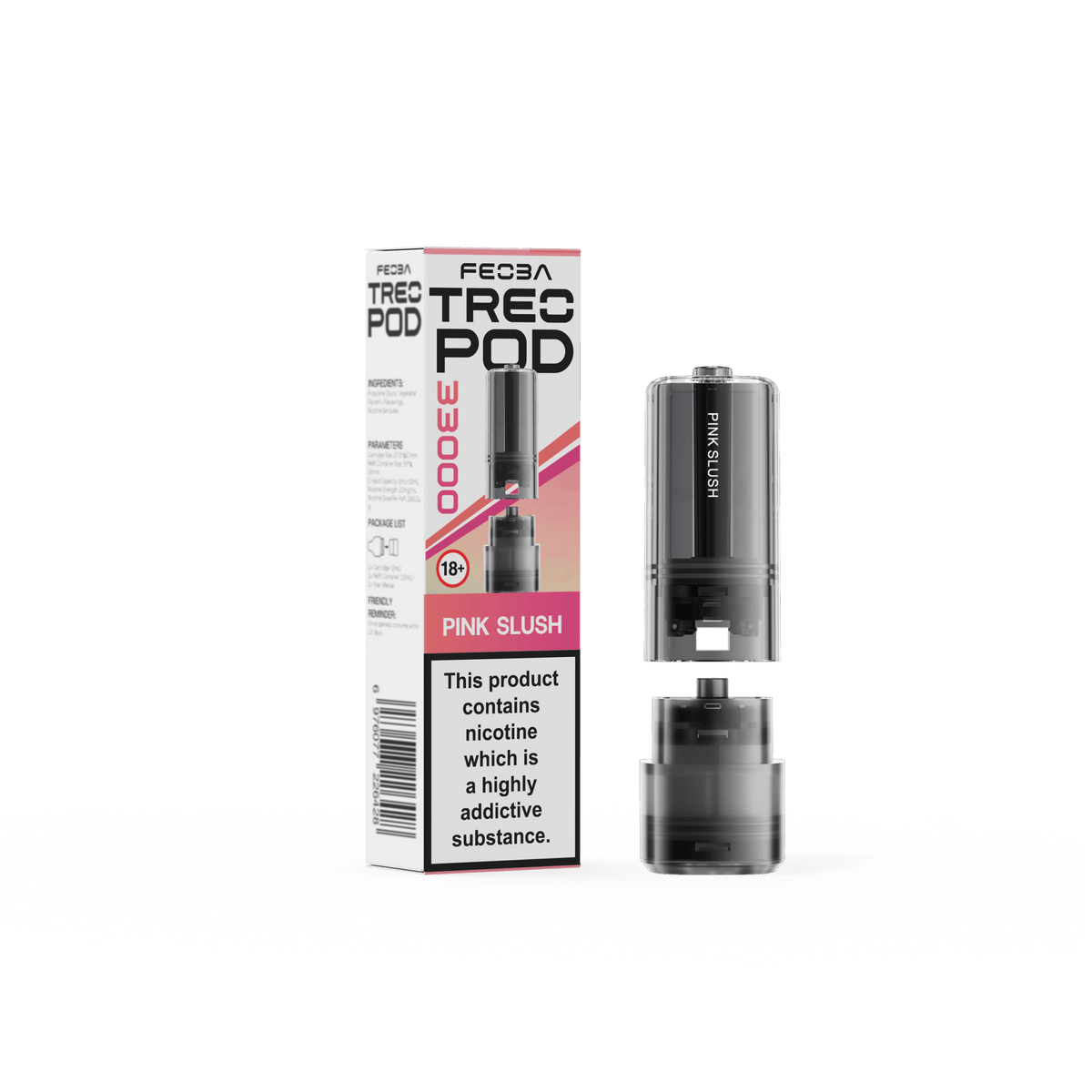 Feoba Treo 33k Replacement Pods Box of 5 Pineaaple Lime Burst