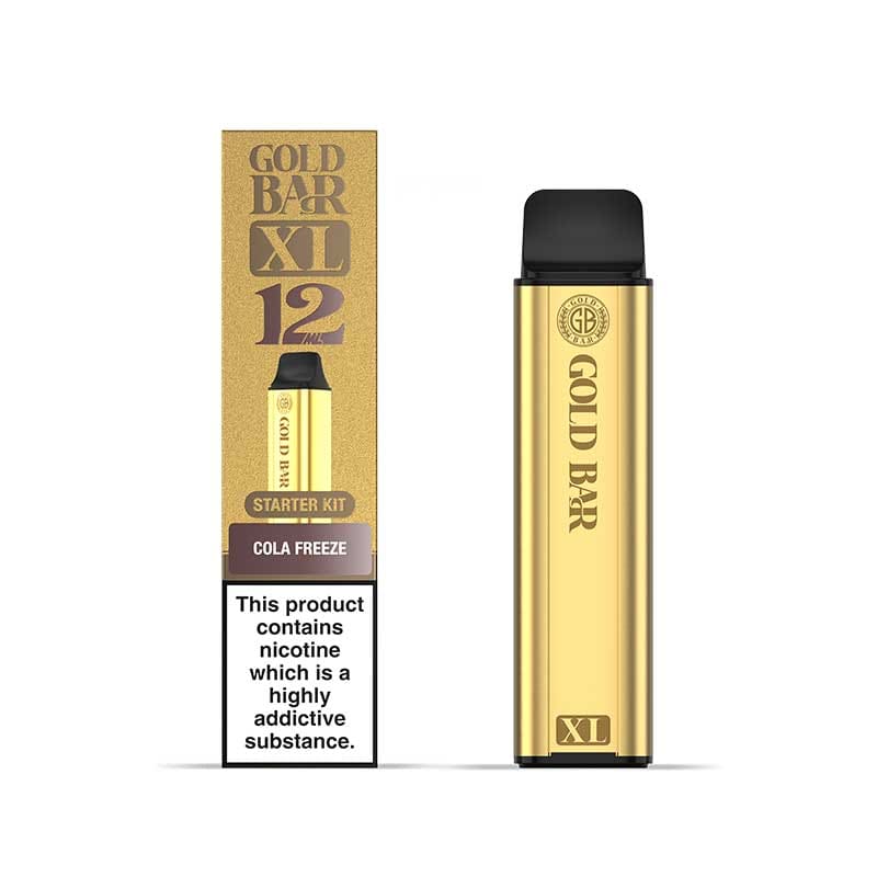 Gold Bar XL 10k Prefilled Pod Kit Box of 5 Cola Freeze