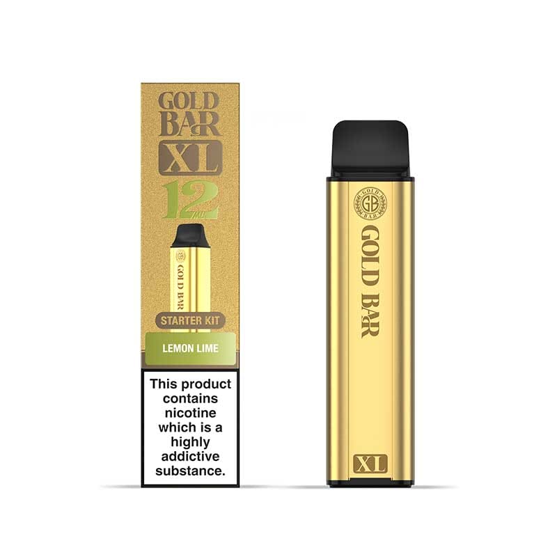 Gold Bar XL 10k Prefilled Pod Kit Box of 5 Lemon Lime
