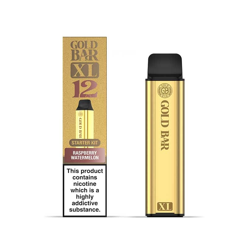 Gold Bar XL 10k Prefilled Pod Kit Box of 5 Raspberry Watermelon