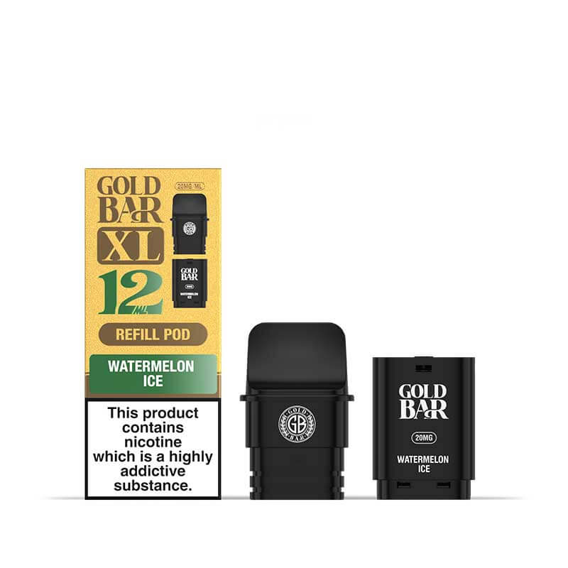 Gold Bar XL 10k Replacement Pods Box of 5 Watermelon Ice