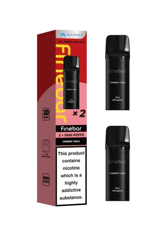 Hayati Finebar 1000 Replacement Pods Box of 5 Cherry Cola