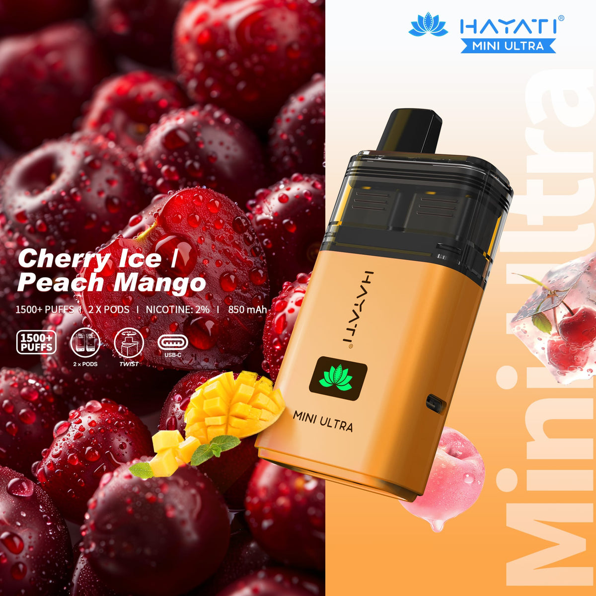 Hayati Mini Ultra 1500 Disposable Vape Box of 5 - Bulk Vape Wholesale
