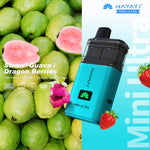 Hayati Mini Ultra 1500 Prefilled Pod Vape Kit Box of 5 Straw' Guava / Dragon Berries